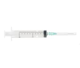 Шприц одноразовый SANAMEDICAL®️ объемом 10 мл Луер Слип с иглой 21 G (0,80 х40 мм)