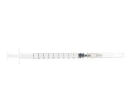 Шприц одноразовый SANAMEDICAL®️ объемом 1 мл Луер Слип с иглой 27 G (0,40 х13 мм)
