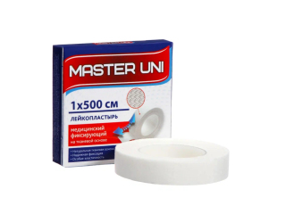 Лейкопластырь 1х500 см Master Uni на тканевой основе