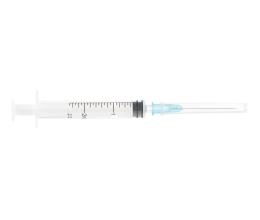 Шприц одноразовый SANAMEDICAL®️ объемом 2 мл Луер Слип с иглой 23 G (0,60 х30 мм)