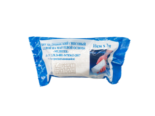 Бинт гипсовый (БСХ) 3х10, время захватывания 2-4 мин "Медитек"
