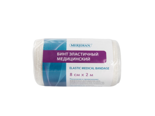 Бинт эластичный 2 м*8 см с застежкой