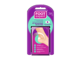 FOOT EXPERT Гидроколлоидный пластырь 2,8 см х 4,6 см, 6шт.