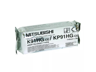 Бумага для УЗИ MITSUBISHI KP91HG-ce 110 мм. х 18 м. глянцевая  (220 снимков)  ОРИГИНАЛ