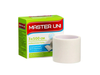 Лейкопластырь 3х500 см Master Uni на нетканой основе