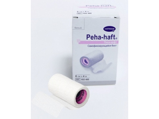 PEHA-HAFT: самофиксирующийся бинт 4 м х 8 см, белый