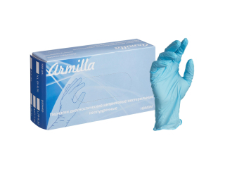 Перчатки нитриловые н/с неопудренные текстурированная раб.поверхность Armilla р-ры: XS, S, M, L, XL, XXL