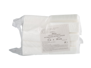 Бинт нестерильный пл.36 г/м2, 5 м*10 см ГОСТ