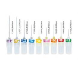 Иглы стоматологические для карпульного шприца 27G х 38 мм (0,4 х 38мм), стерильные (уп-ка: 100 шт.) «Ni-Pro», Корея