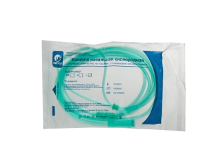Канюля кислородная назальная из ПВХ с трубкой 2 метра и петлей, стерильная р. L (взрослый), «INEKTA»