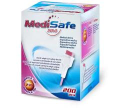 Ланцет автоматический MediSafe Solo игла 23G глубина прокола 2,0 мм (упаковка 200 шт)