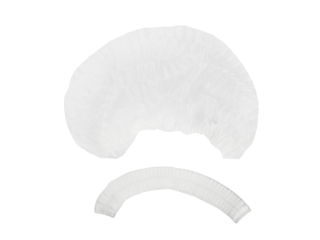 Шапочка Шарлотта (белая, голубая)