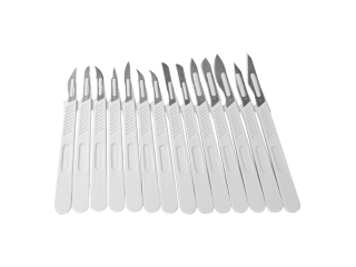 Скальпель хирургический р-р №10, стерильный одноразовый ENSENT углеродистая сталь