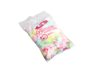 Ватные шарики нестерильные (косметические) цветные (уп-ка: 100 шт.) "Емельянъ Савостинъ"