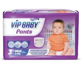 Подгузники для детей Vip Baby Pants Midi 5-9кг трусиками (34 шт)